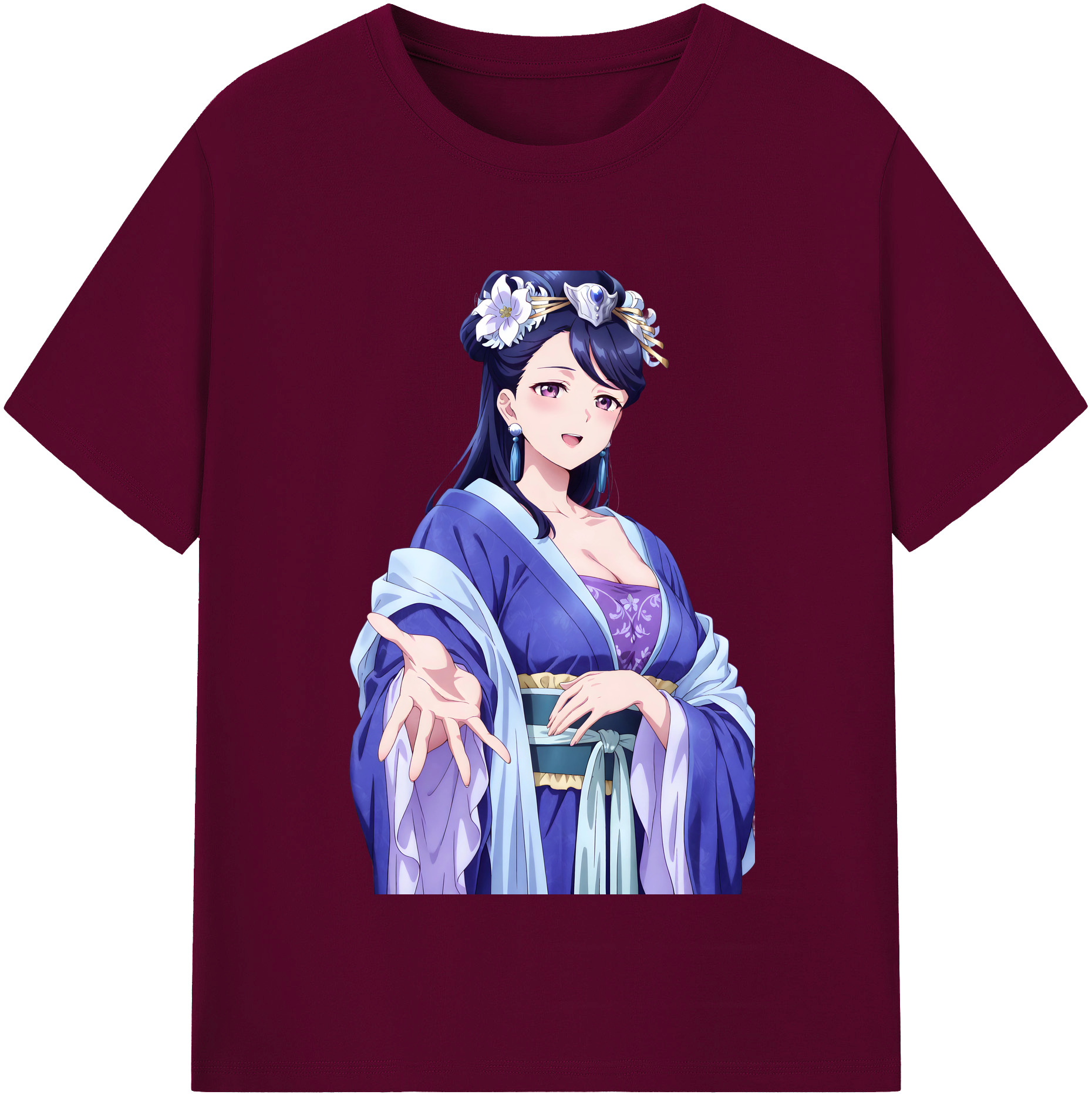 （画像用） 薬屋のひとりごと The Apothecary Diaries レディースカジュアルプリントTシャツ（綿100％）